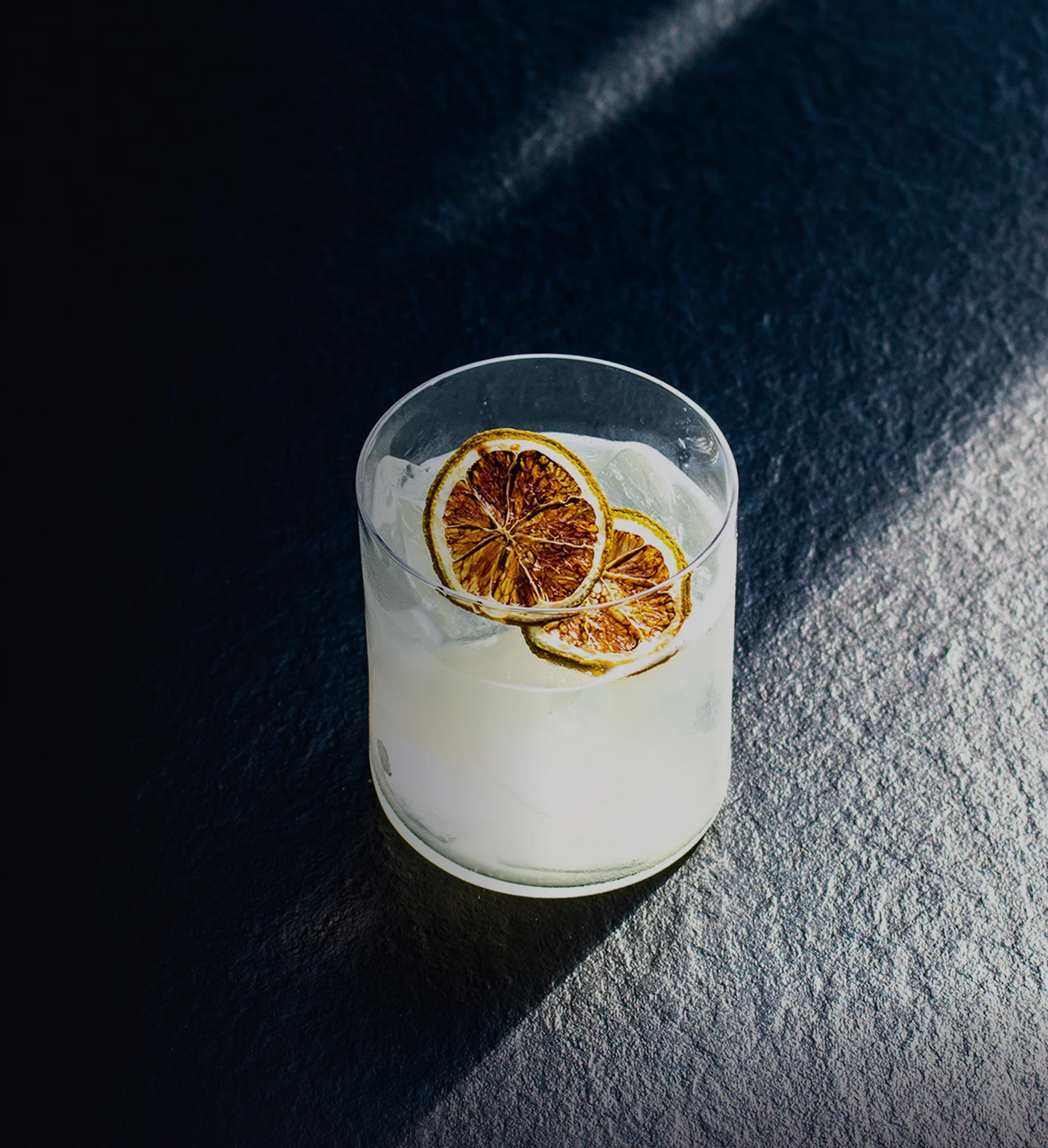 A glass with the cocktail